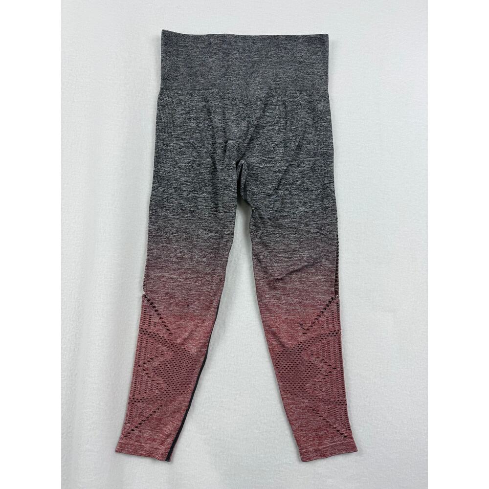 Victoria's Secret PINK Cool & Comfy Fit Leggings Crop Ombre Gray Pink Women's S
